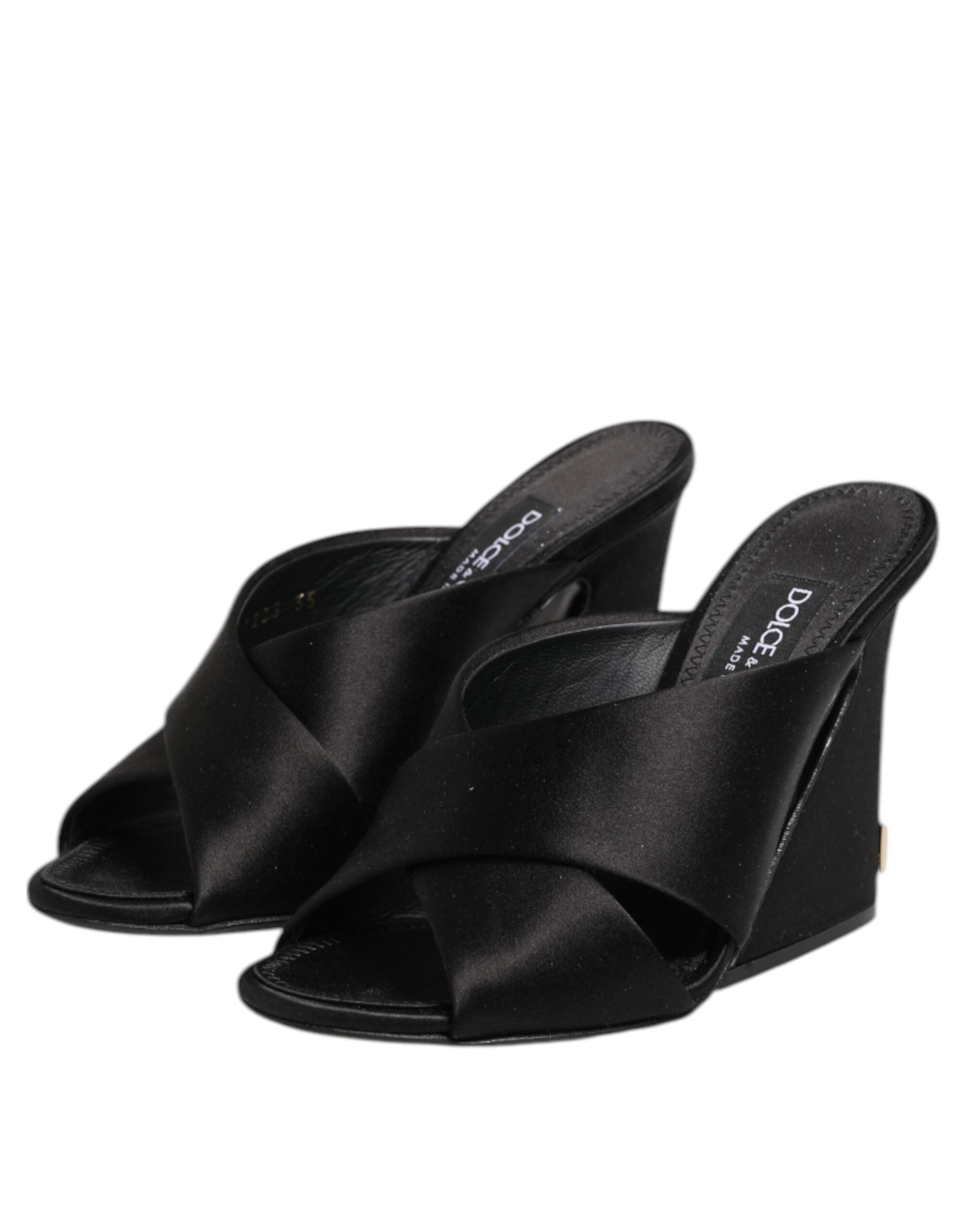 Dolce & Gabbana Black Keira Baroque High Heel Sandals Women's Shoes