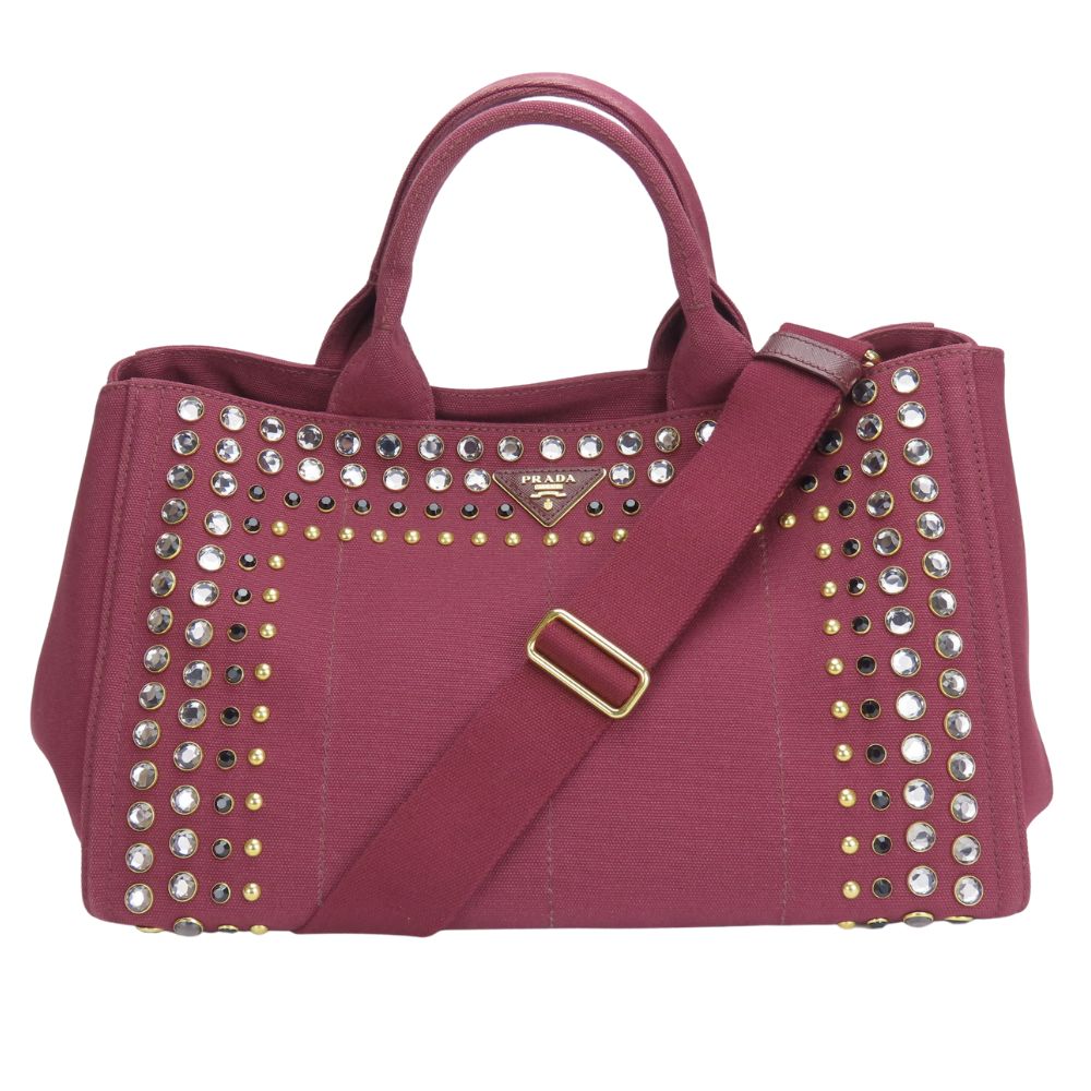 Prada Canapa Canvas 2way Tote Bag