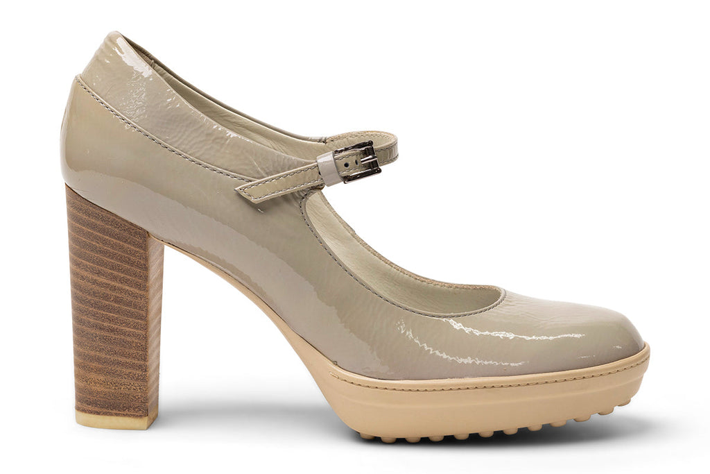 Tod's Block-Heel Buckle-Strap Heeled Pumps