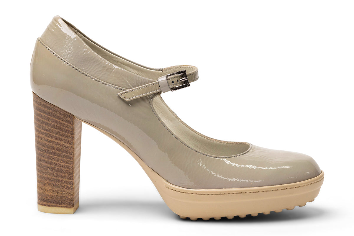 Tod's Block-Heel Buckle-Strap Heeled Pumps