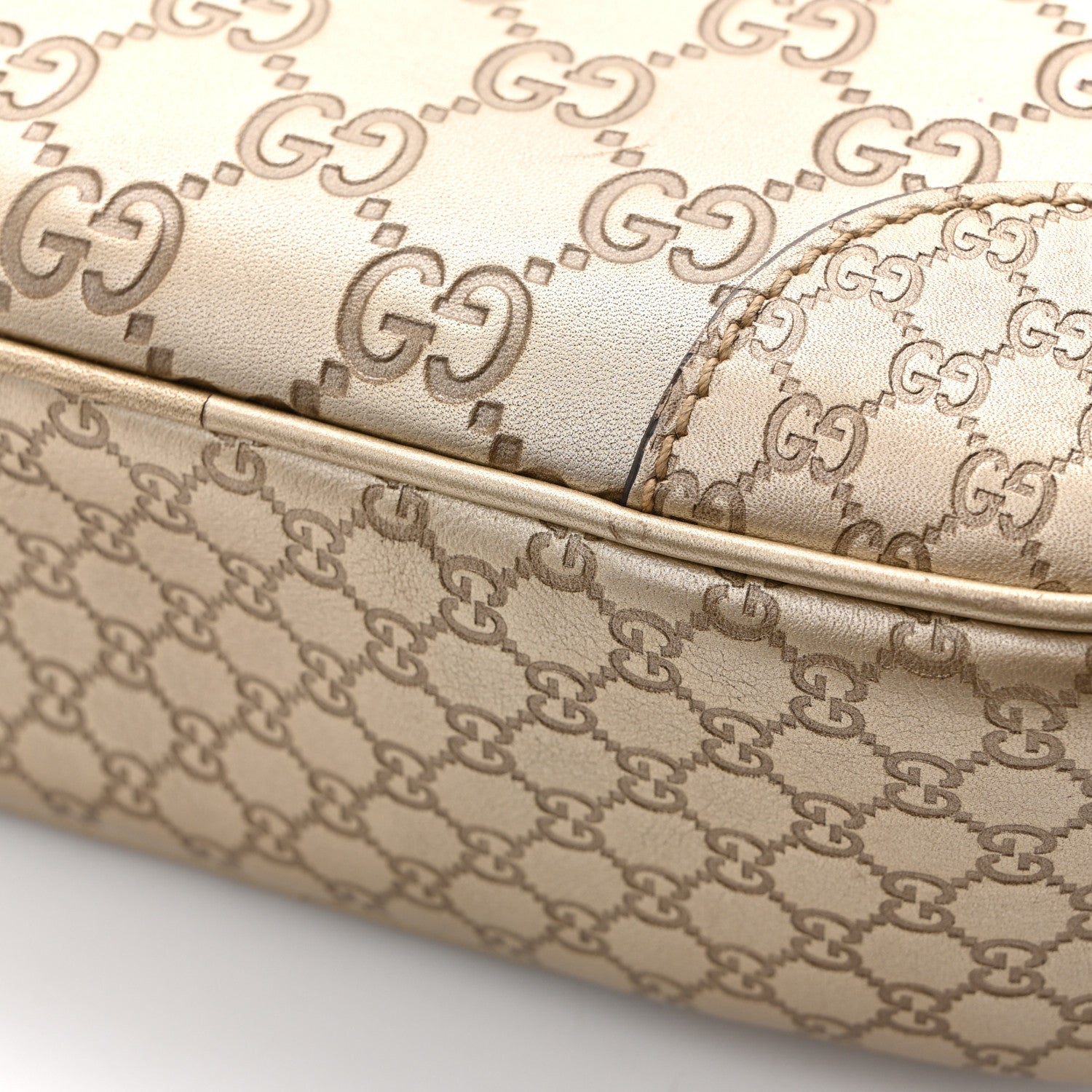 Guccissima Mini Bree Messenger Bag Gold