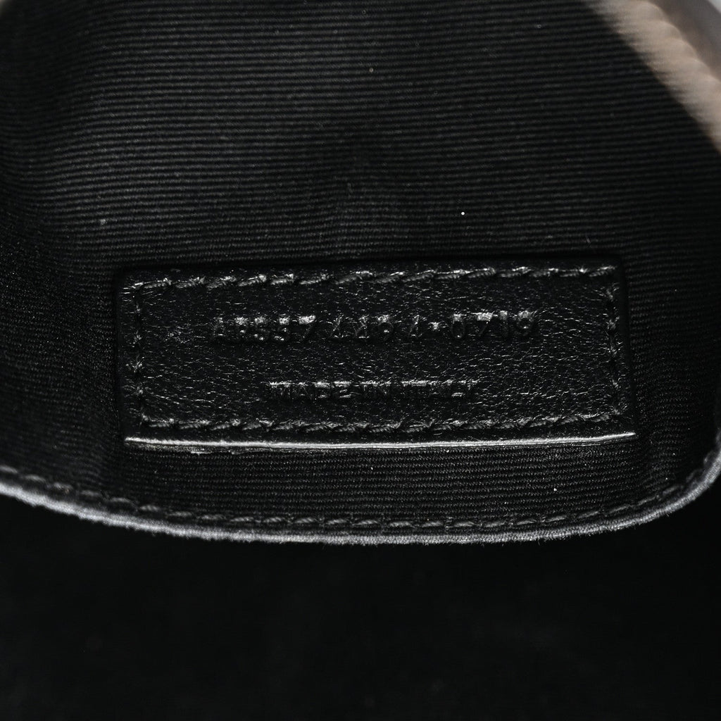 Calfskin Matelasse Monogram Monochrome Lou Camera Bag Black
