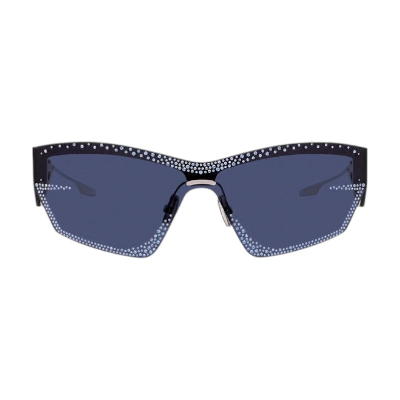 Givenchy Sunglasses Shield Rimless, Blue Frame and Blue Lens GV4100US16V