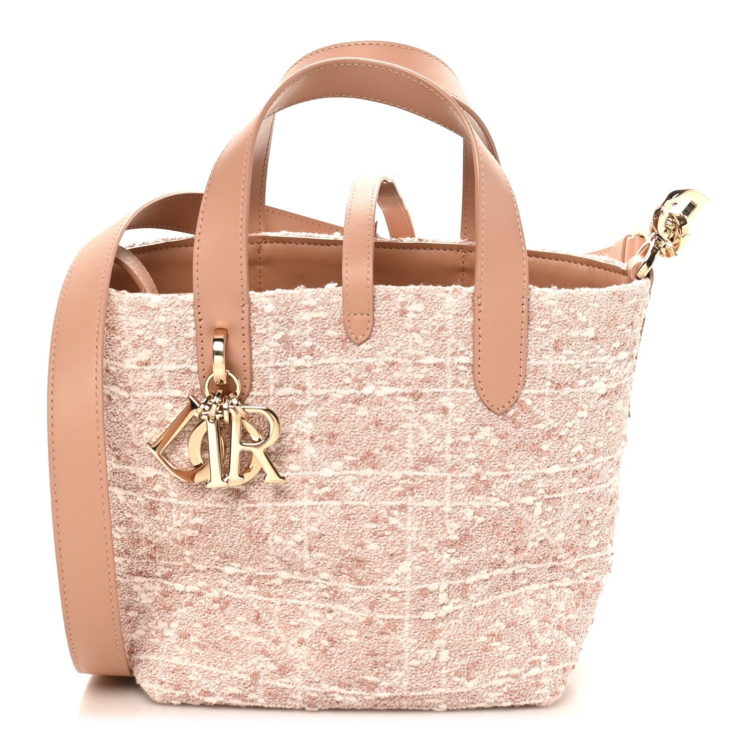 Tweed Cannage Small Vertical Toujours Rose des Vents
