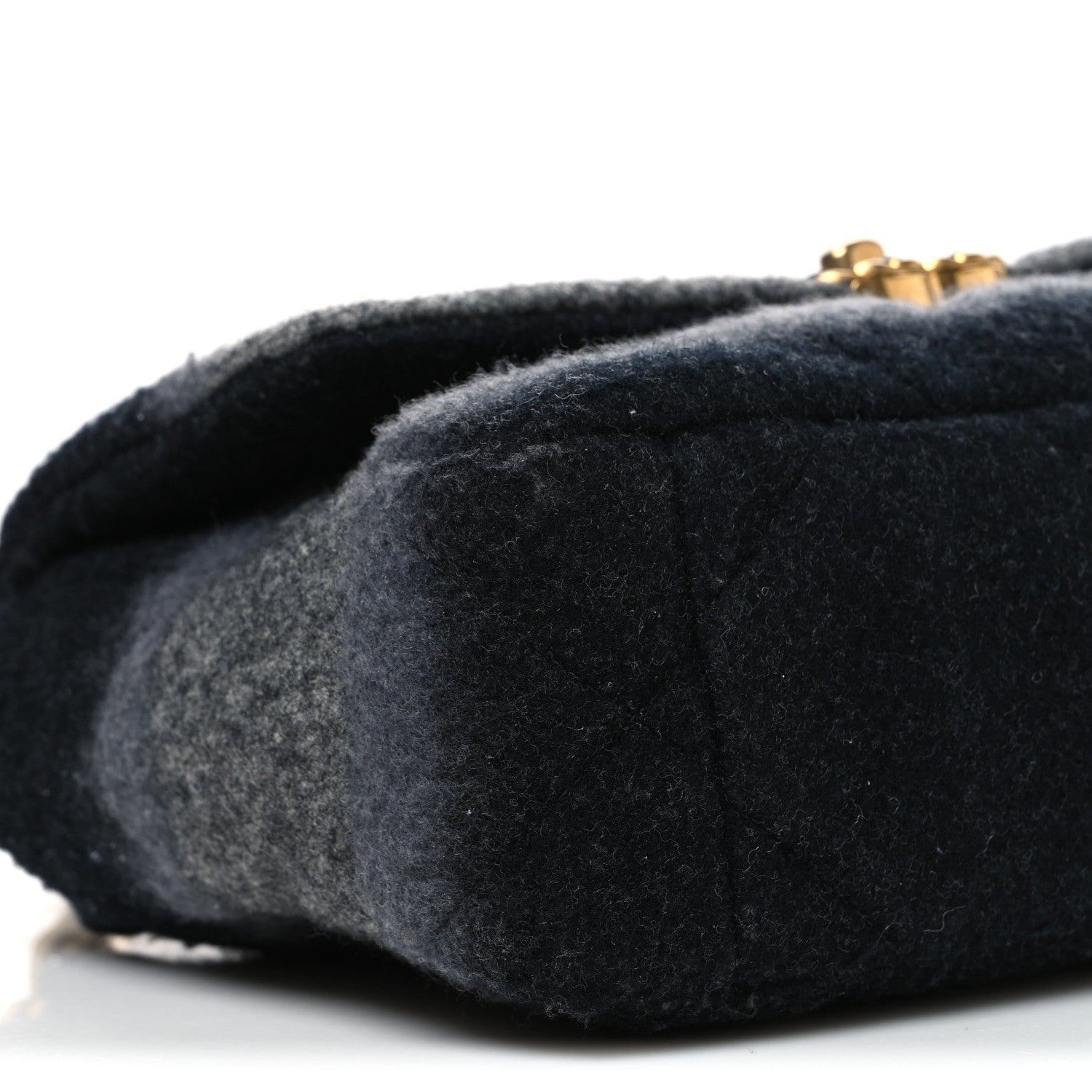 Wool Quilted Medium Chanel 19 Flap Black Grey
