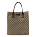 GG Plus Monogram Small Vertical Tote Dark Brown