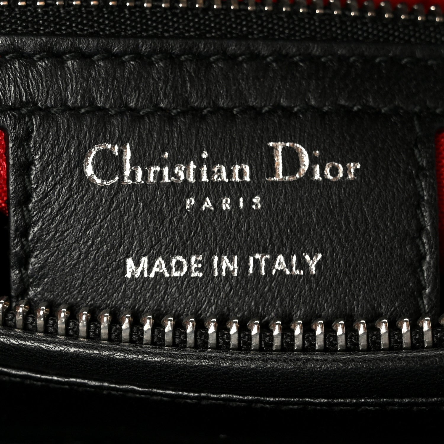 Lambskin Cannage Medium Lady Dior Black