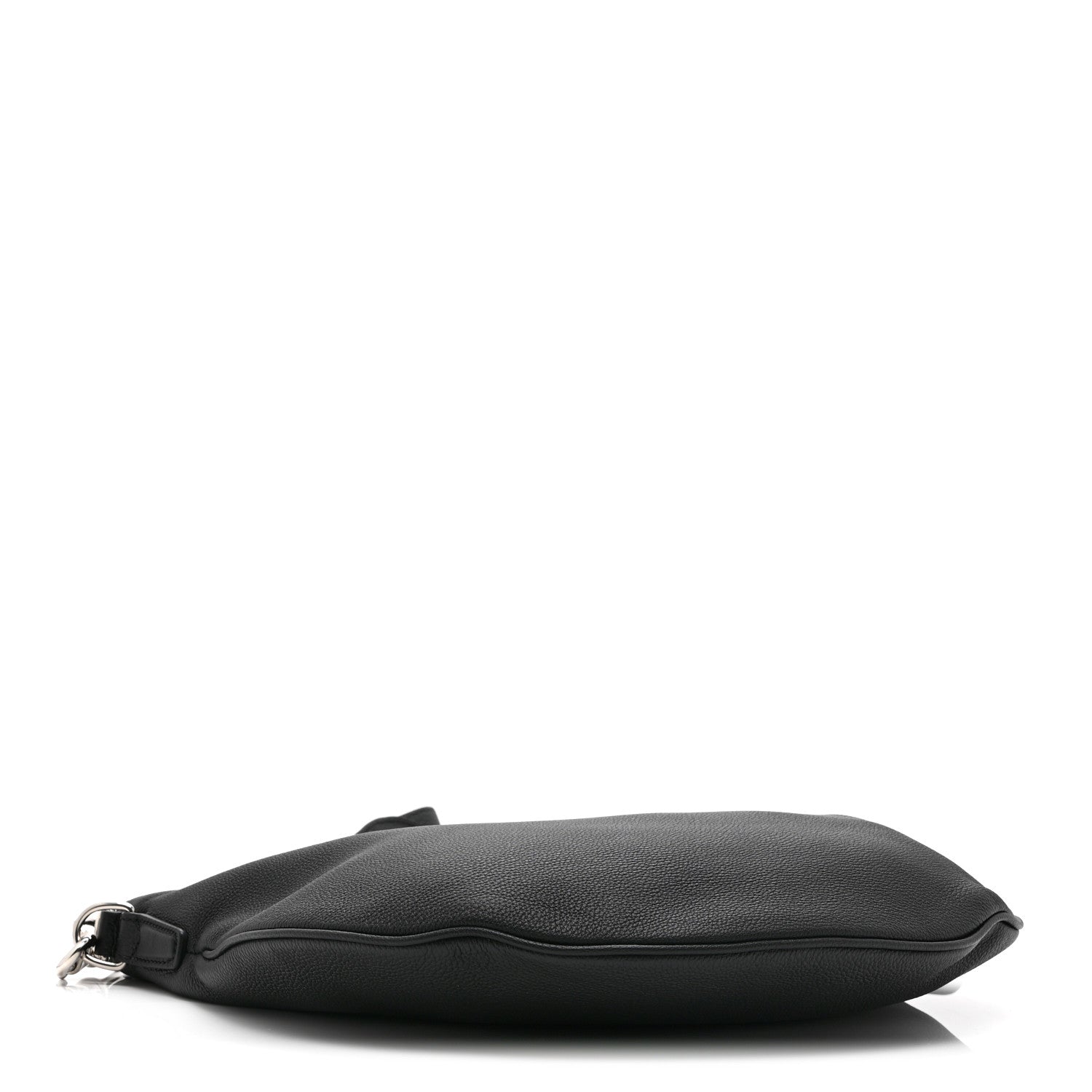 Calfskin Emblem Shoulder Bag Black