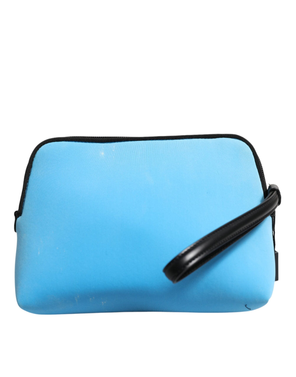 Dolce & Gabbana Blue Nylon DG Logo Print Clutch Zip Pouch Women's Bag ( )