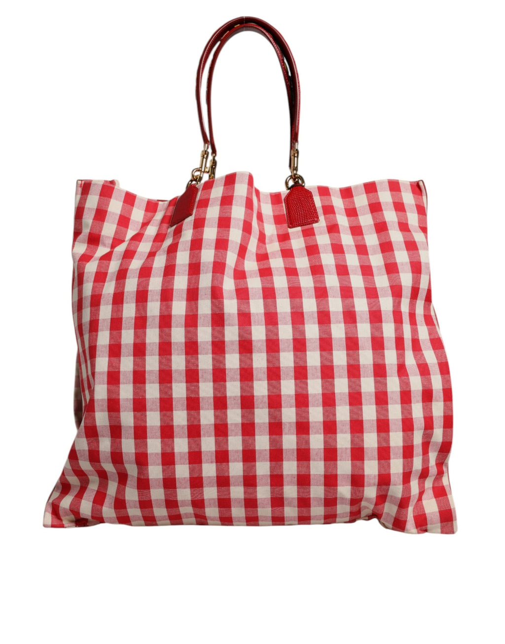 Dolce & Gabbana Red I Love Pizza Rhinestone Embellished Tote Women's Bag ( )