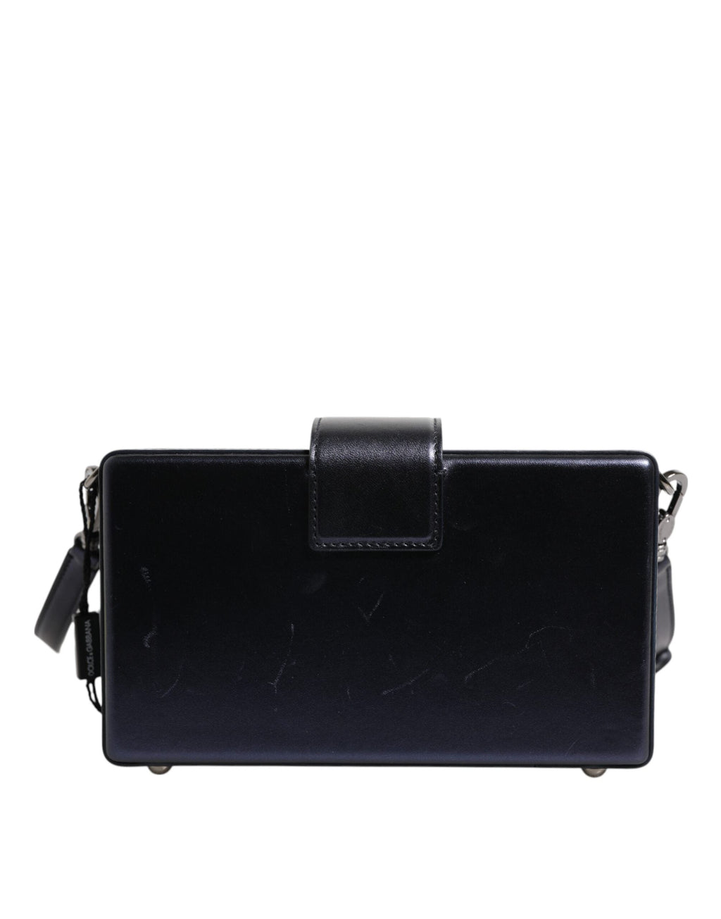 Dolce & Gabbana Blue DG BOX Lambskin Leather Crossbody Strap Women's Bag ( )