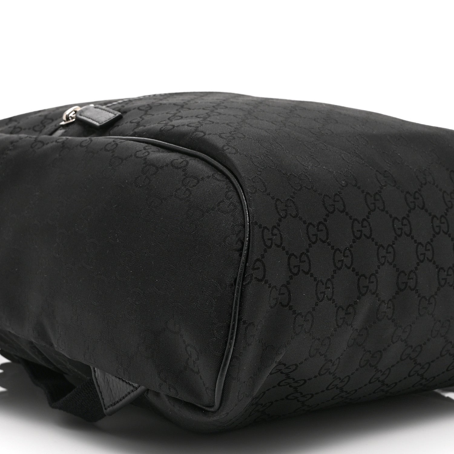 Nylon Monogram Slim Backpack Black