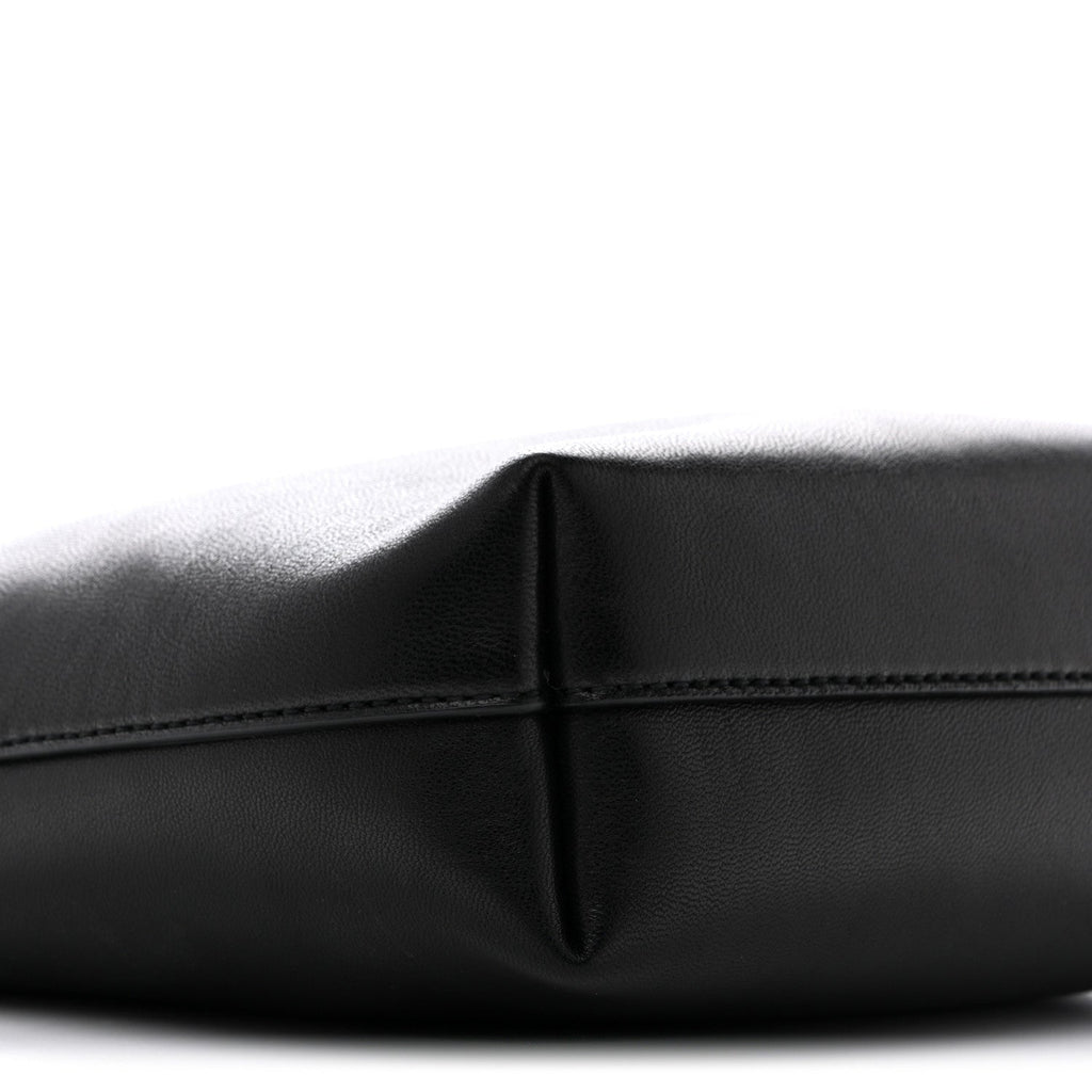 Lambskin Pochon Shoulder Bag Black