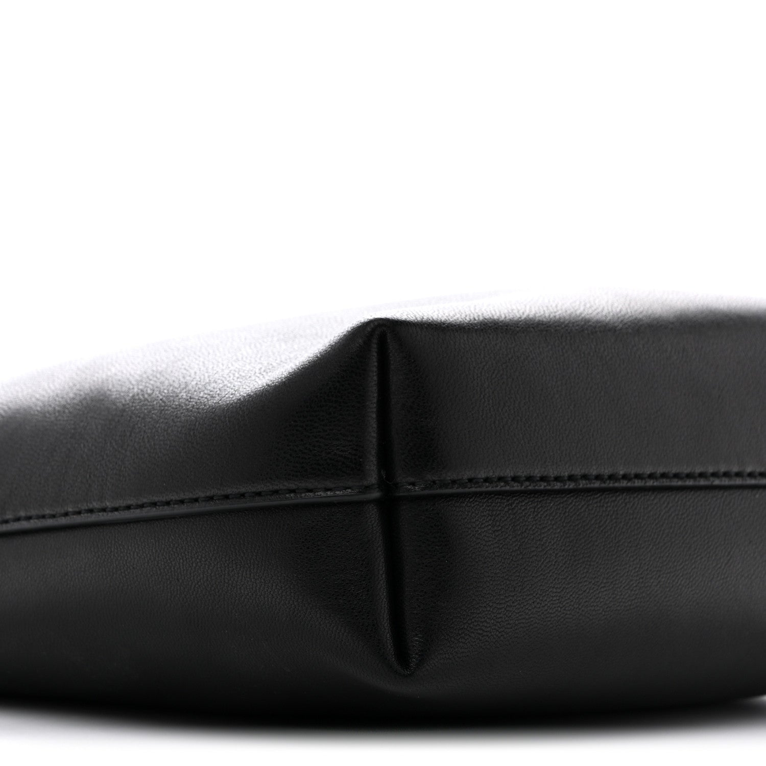 Lambskin Pochon Shoulder Bag Black