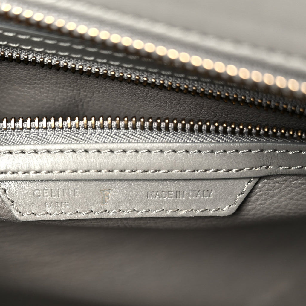 Smooth Calfskin Mini Luggage Grey