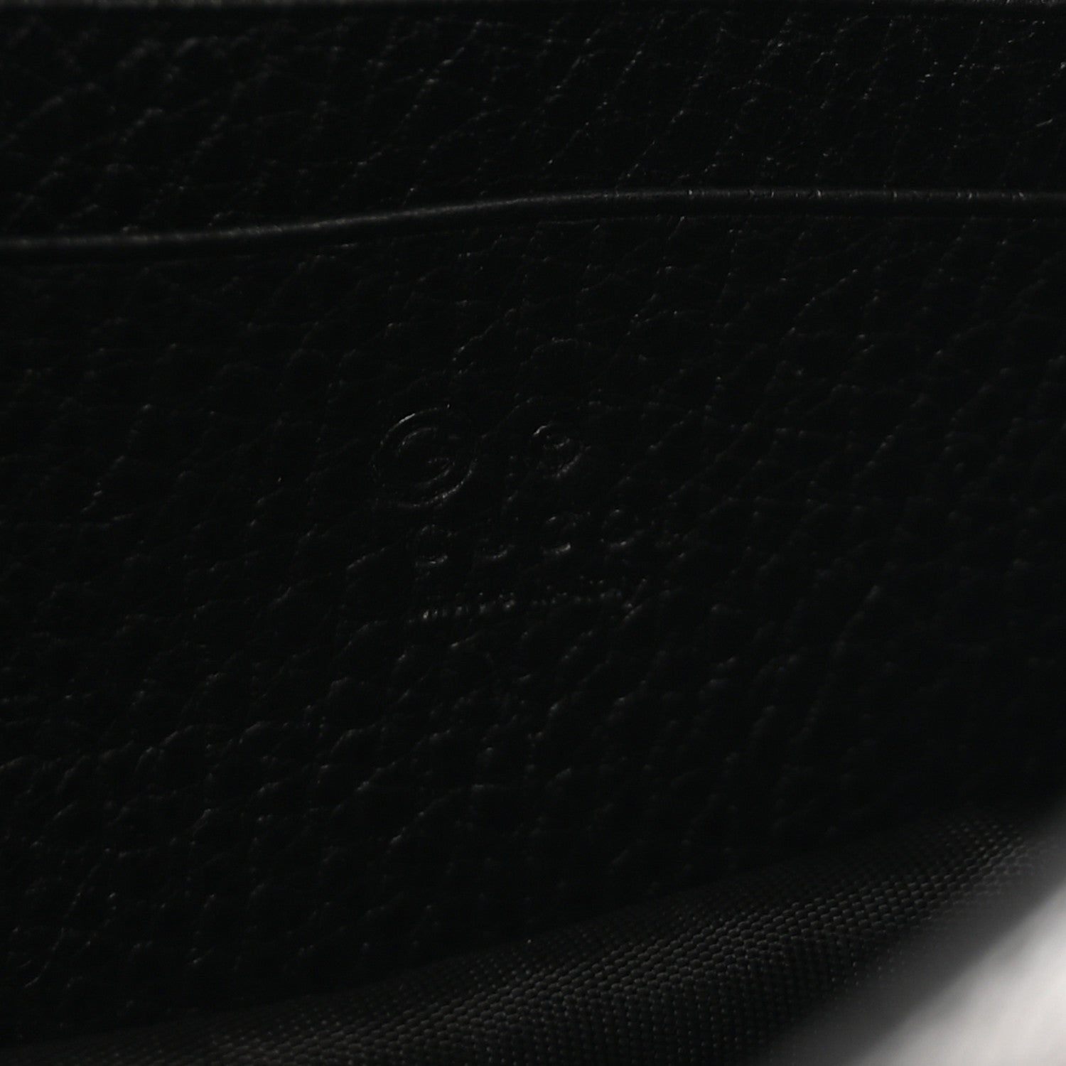 Dollar Calfskin Interlocking G Chain Wallet Black