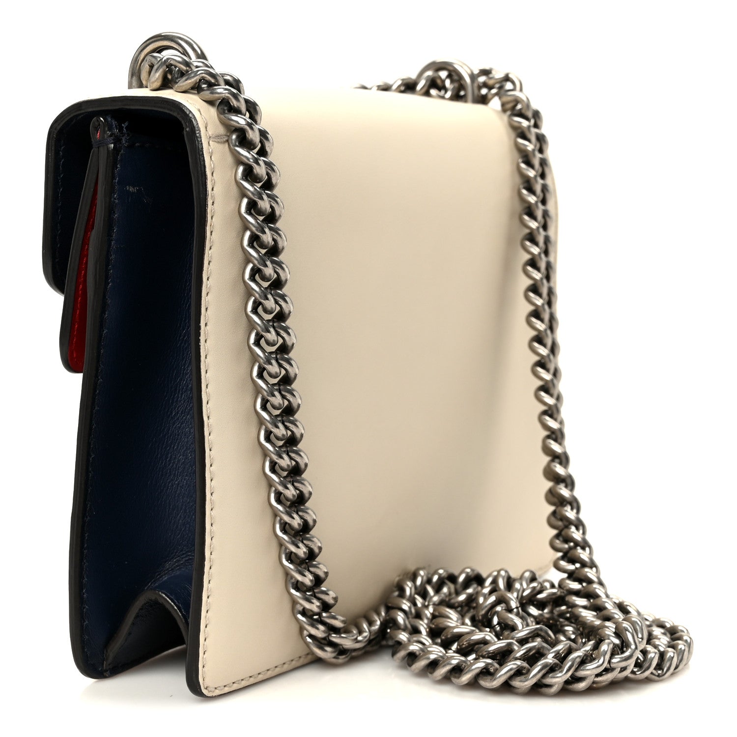 Calfskin Crystal Snake Embroidered Mini Dionysus Shoulder Bag Mystic White Hibiscus Red Blue Agata