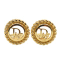 Christian Dior Logo Earrings