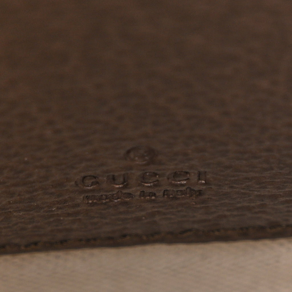 GG Supreme Monogram Textured Dollar Calfskin Web Super Mini Ophidia Mini Tote Bag Beige Ebony New Acero