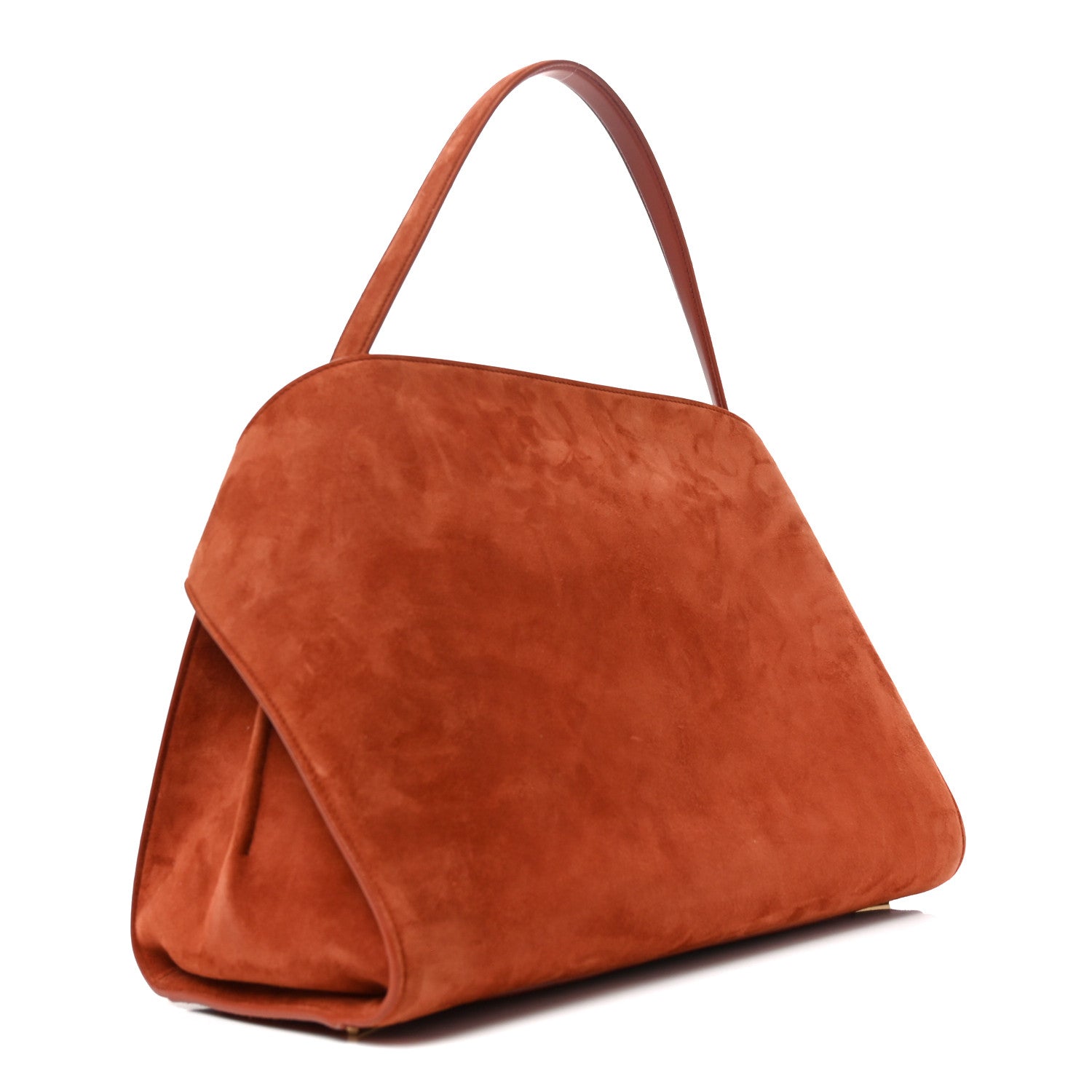 Suede Large Hug Soft Shoulder Bag Brick