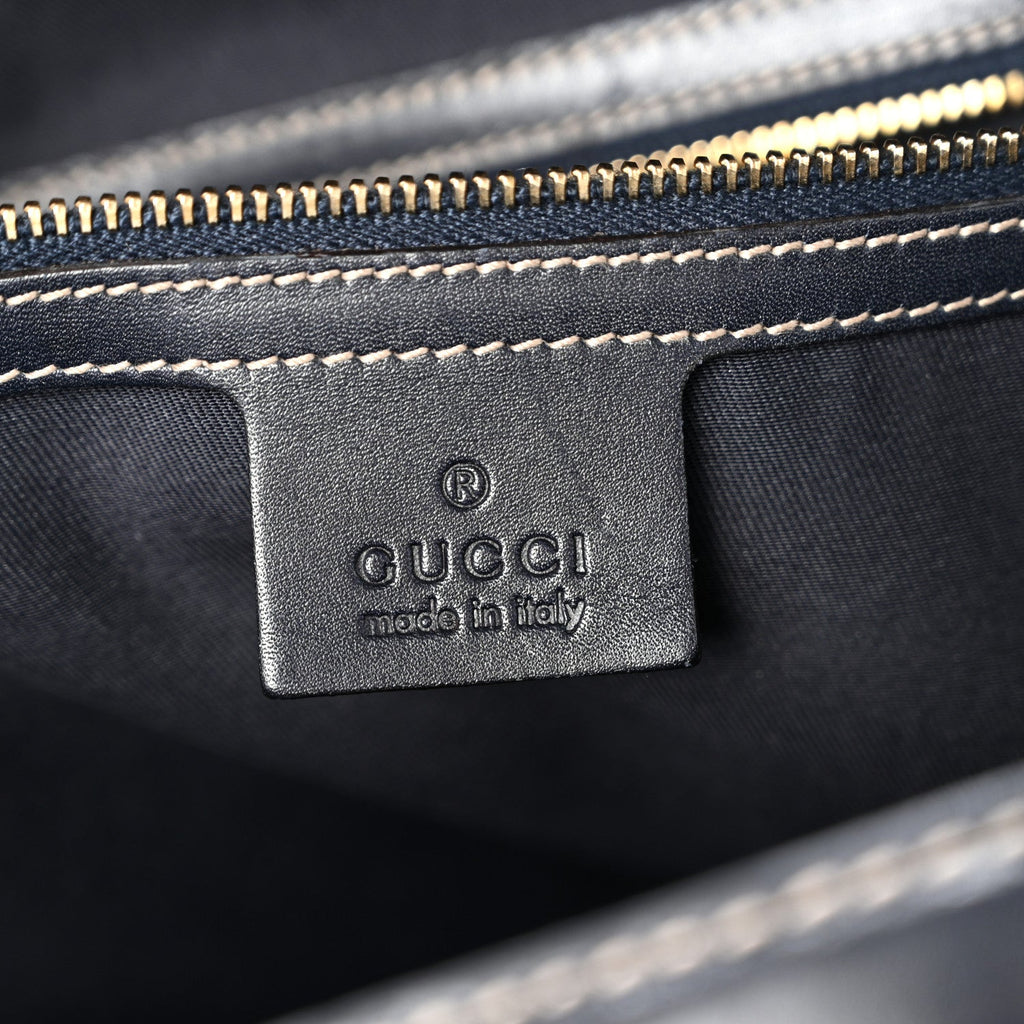Guccissima Large Treasure Boston Navy