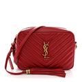 Calfskin Matelasse Monogram Lou Camera Bag Red