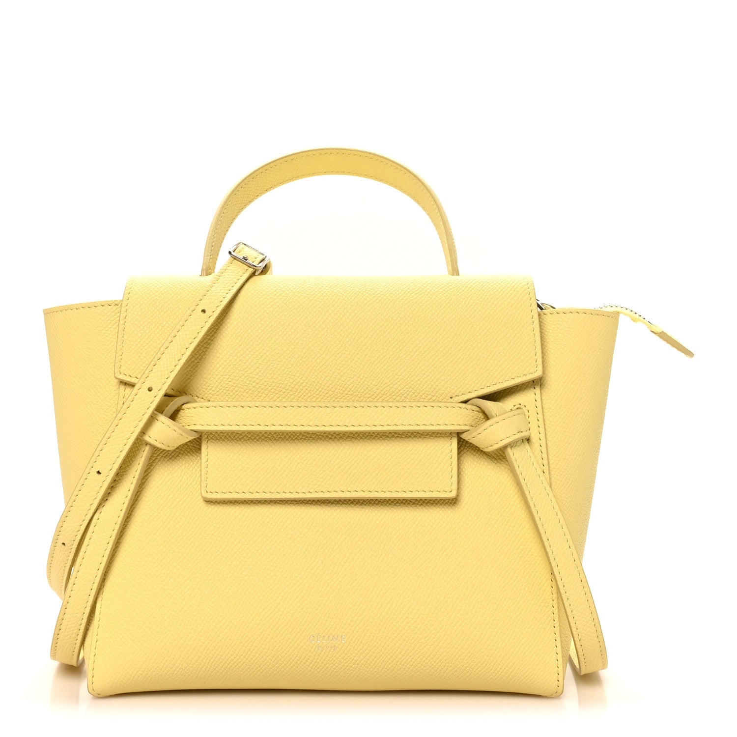 Grained Calfskin Nano Belt Bag Citrus