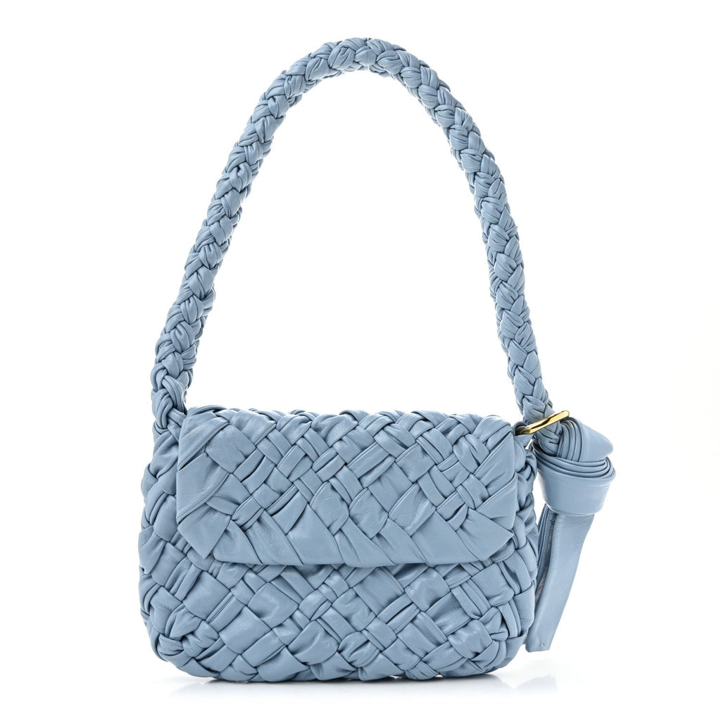 Calfskin Foulard Intreccio Kalimero Città Shoulder Bag Ice