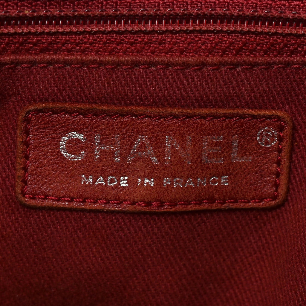 Aged Calfskin Small Shopping In Moscow Tote Burgundy