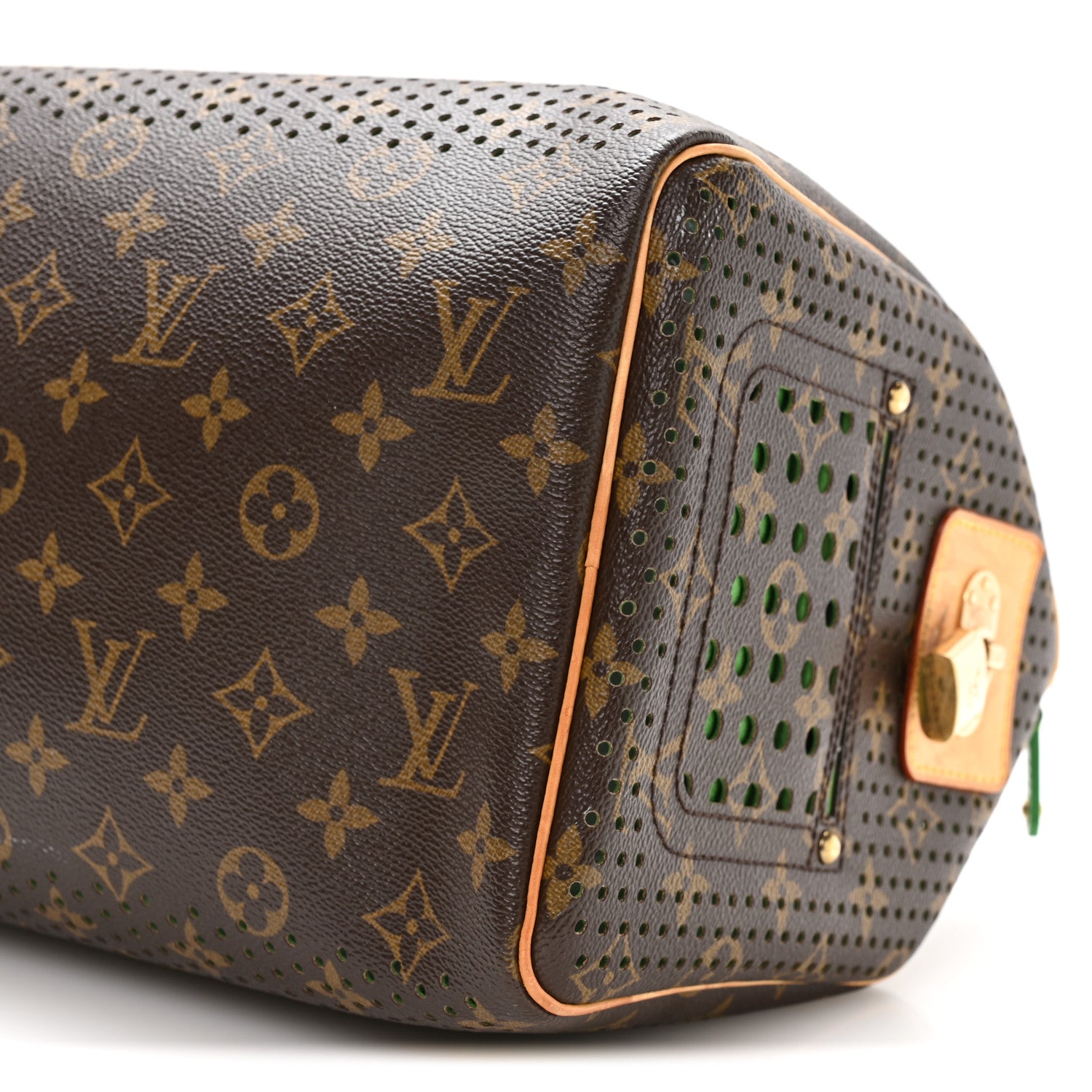 Monogram Perforated Speedy 30 Green