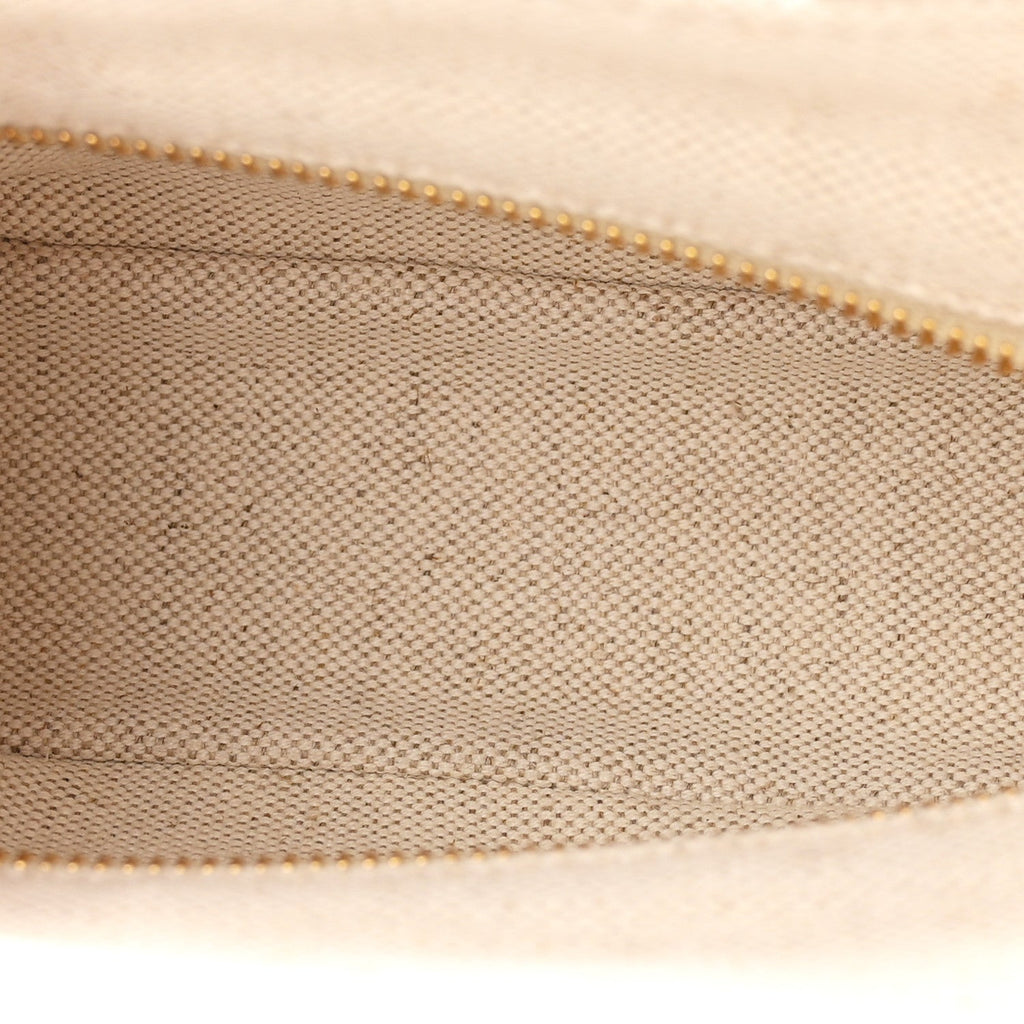 Wicker Canvas Mini Tote Naturale White
