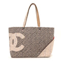 Tweed Quilted Cambon Tote Grey