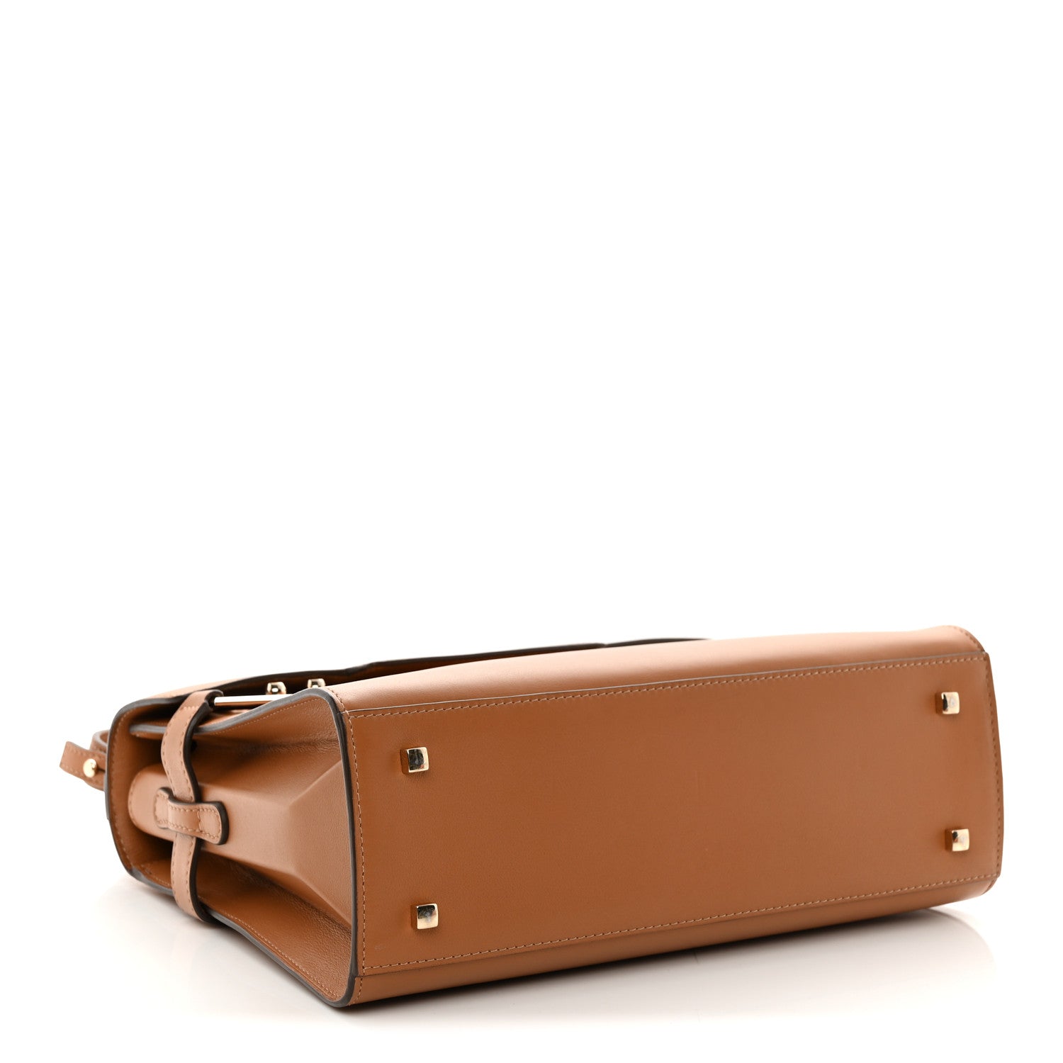 Calfskin MM Tempete Satchel Camel