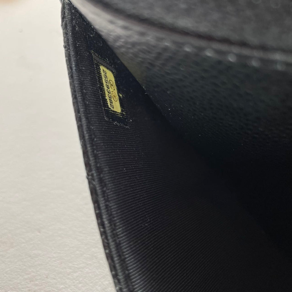 Chanel Black Classic Wallet on Chain (WOC) Caviar 2018