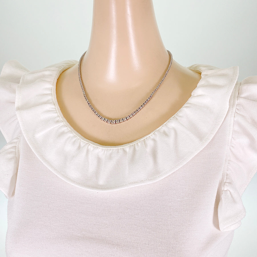 Tennis necklace Platinum Diamond