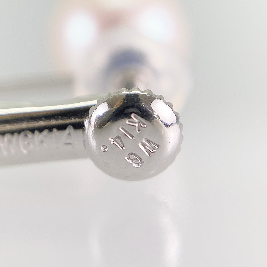 Necklace Silver White gold Akoya Pearl