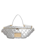 Dolce & Gabbana Silver Quilted Filled Crossbody Shoulder Women's SICILY Women's Bag ( )