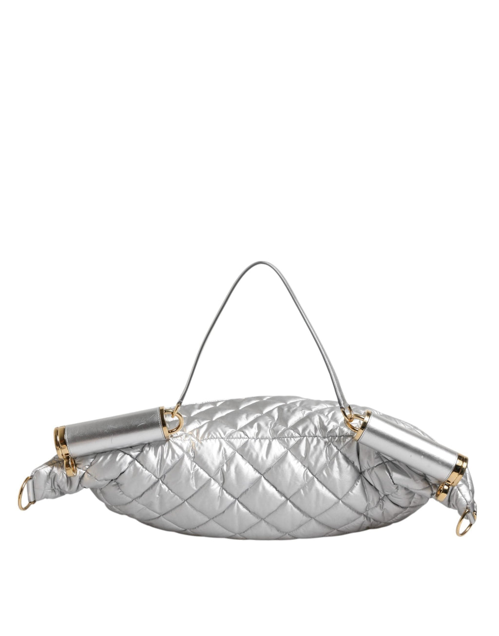 Dolce & Gabbana Silver Quilted Filled Crossbody Shoulder Women's SICILY Women's Bag ( )