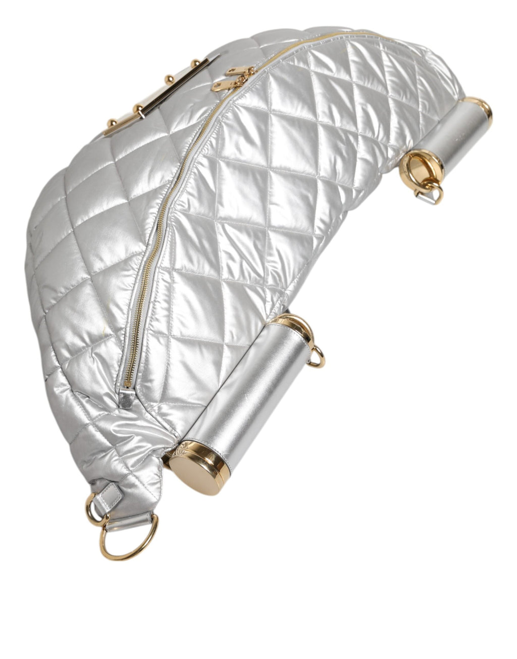 Dolce & Gabbana Silver Quilted Filled Crossbody Shoulder Women's SICILY Women's Bag ( )