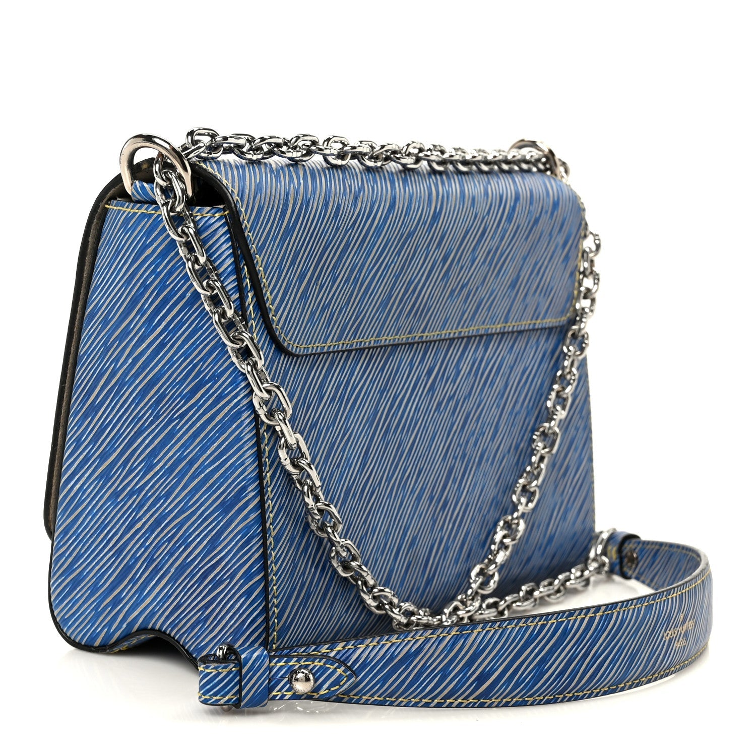 Epi Twist Shoulder Bag MM Denim Light