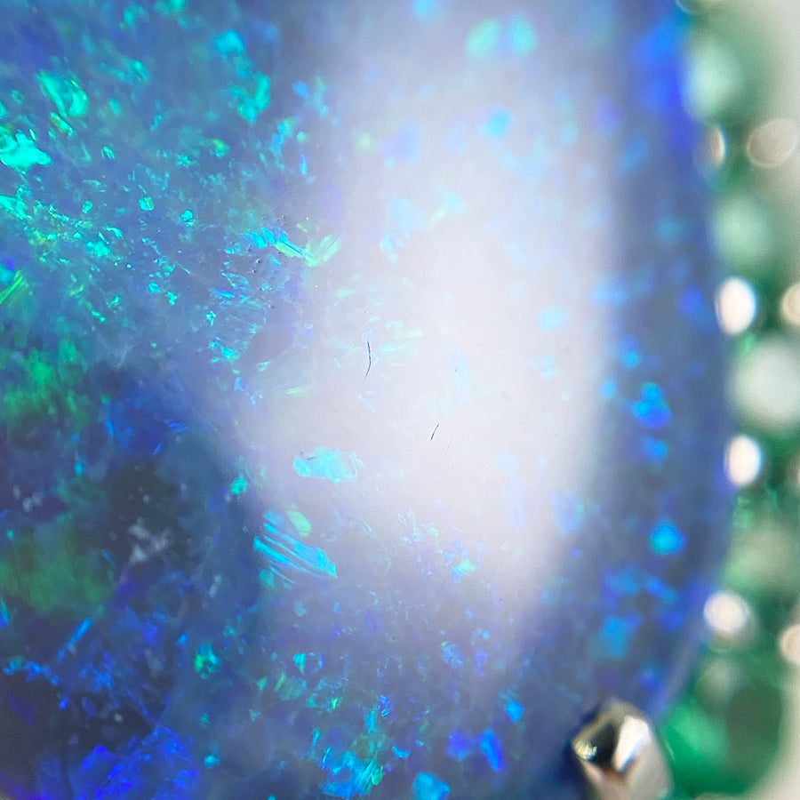 Ring Platinum Black Opal