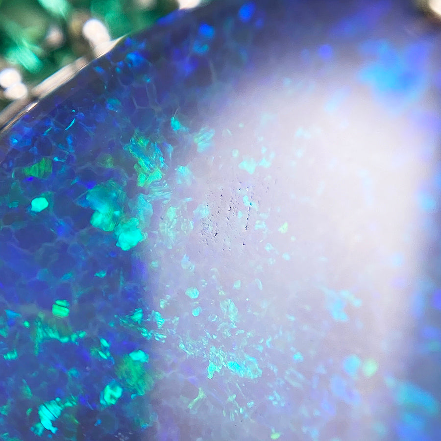 Ring Platinum Black Opal