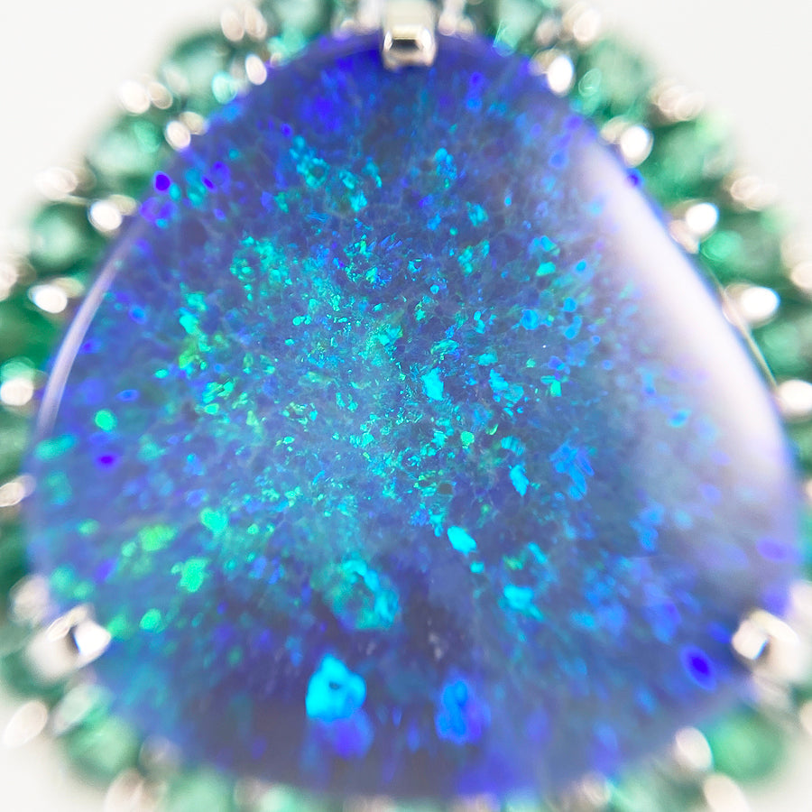 Ring Platinum Black Opal