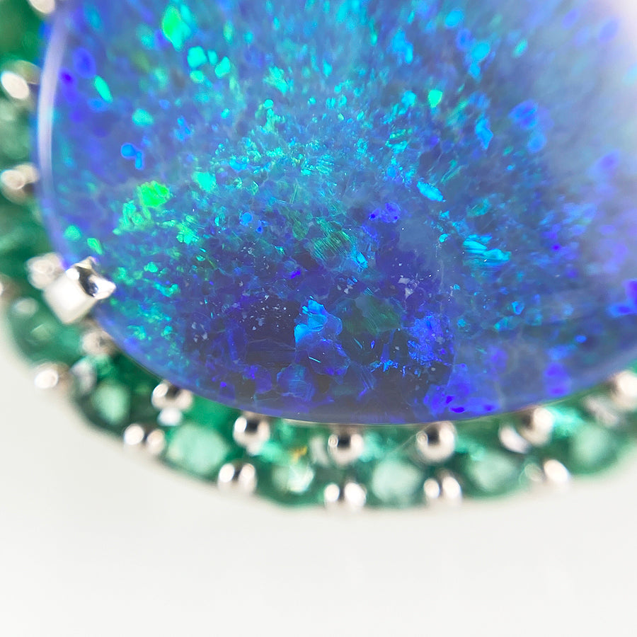 Ring Platinum Black Opal