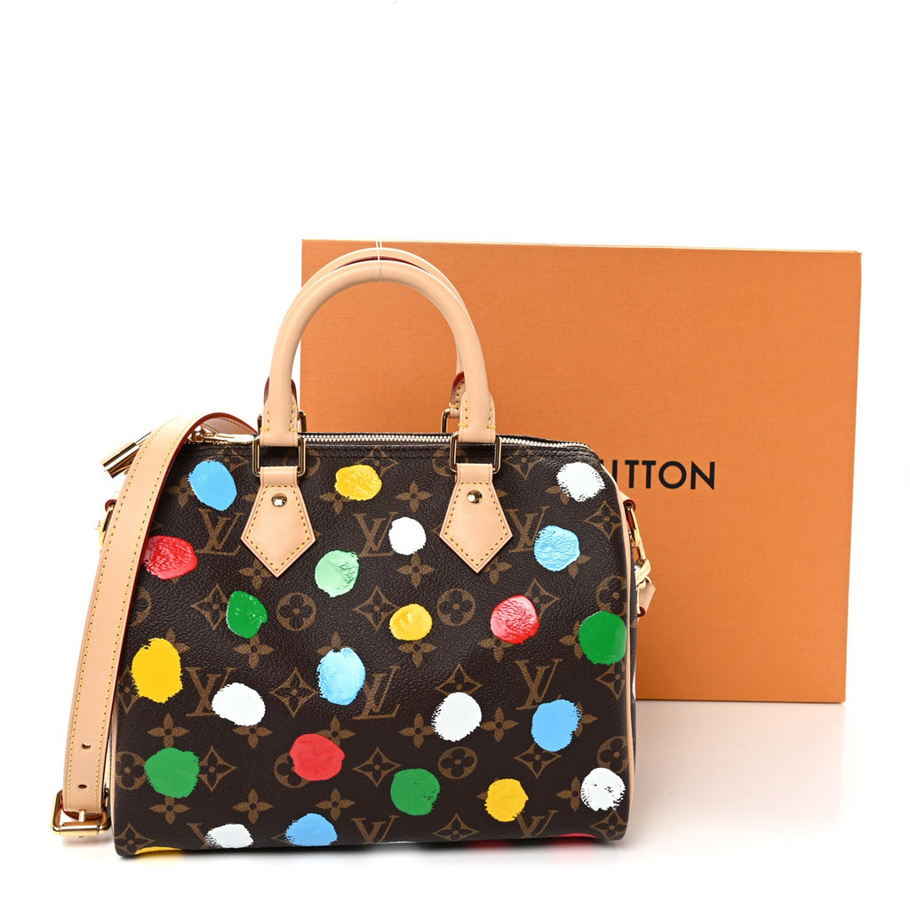 LV X YK Monogram Speedy Bandouliere 25 Multicolor