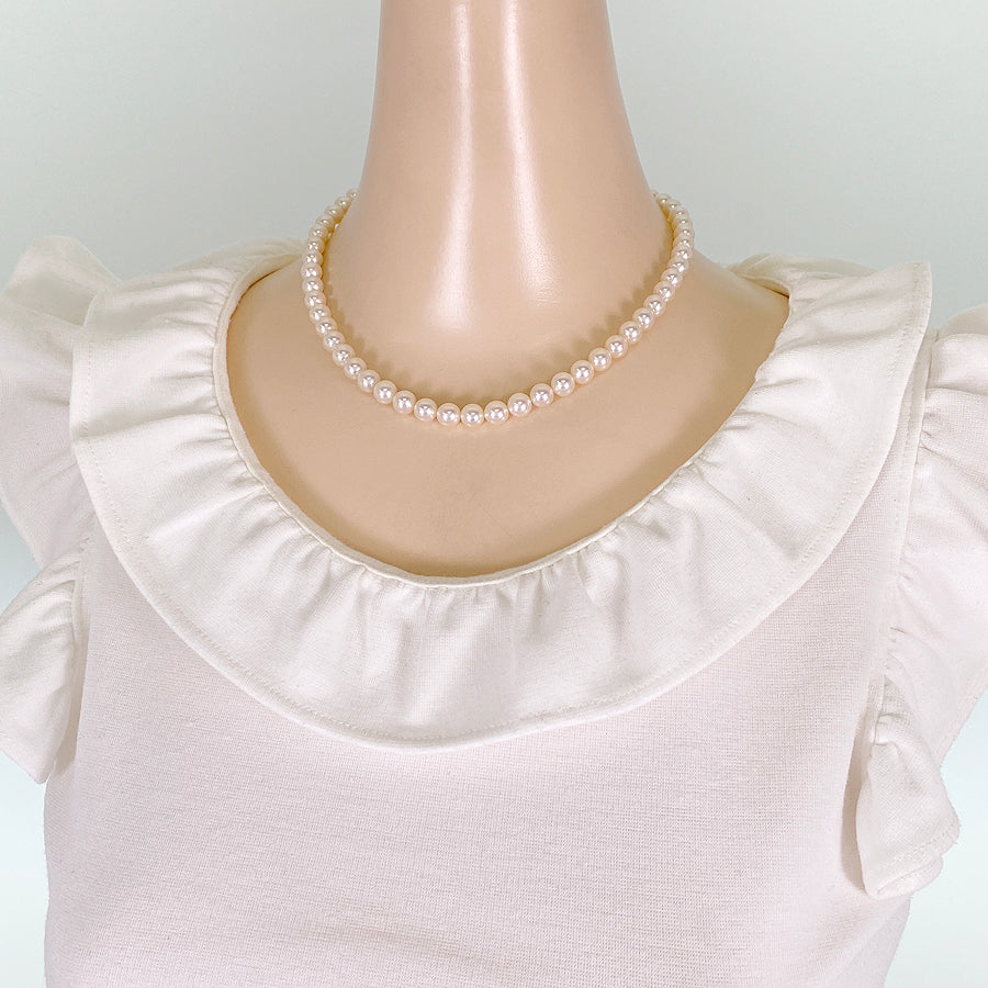 Necklace Yellow gold Akoya Pearl