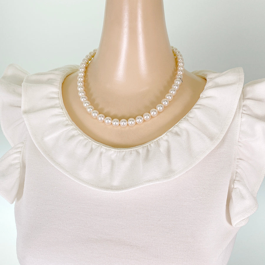 MIKIMOTO M charm Necklace