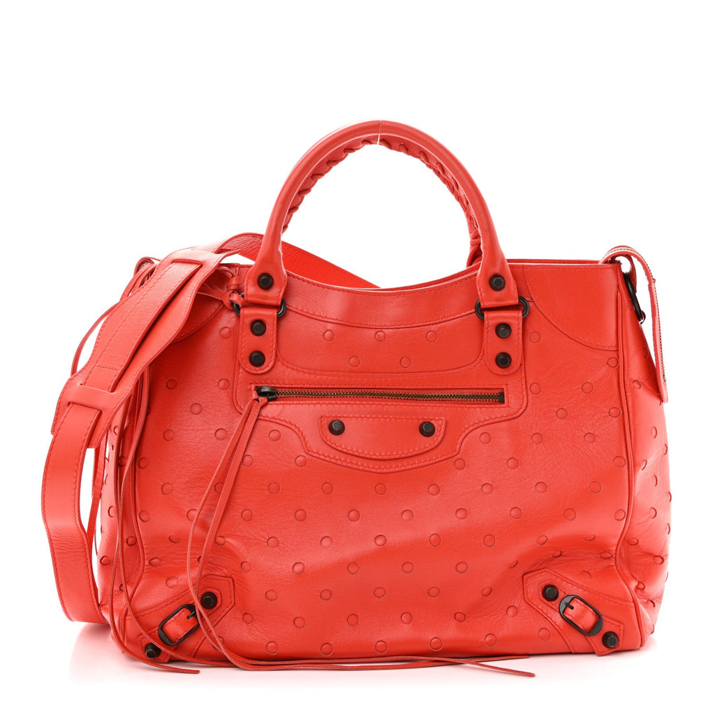 Agneau Perforated Classic Hardware Velo Rouge Grenade