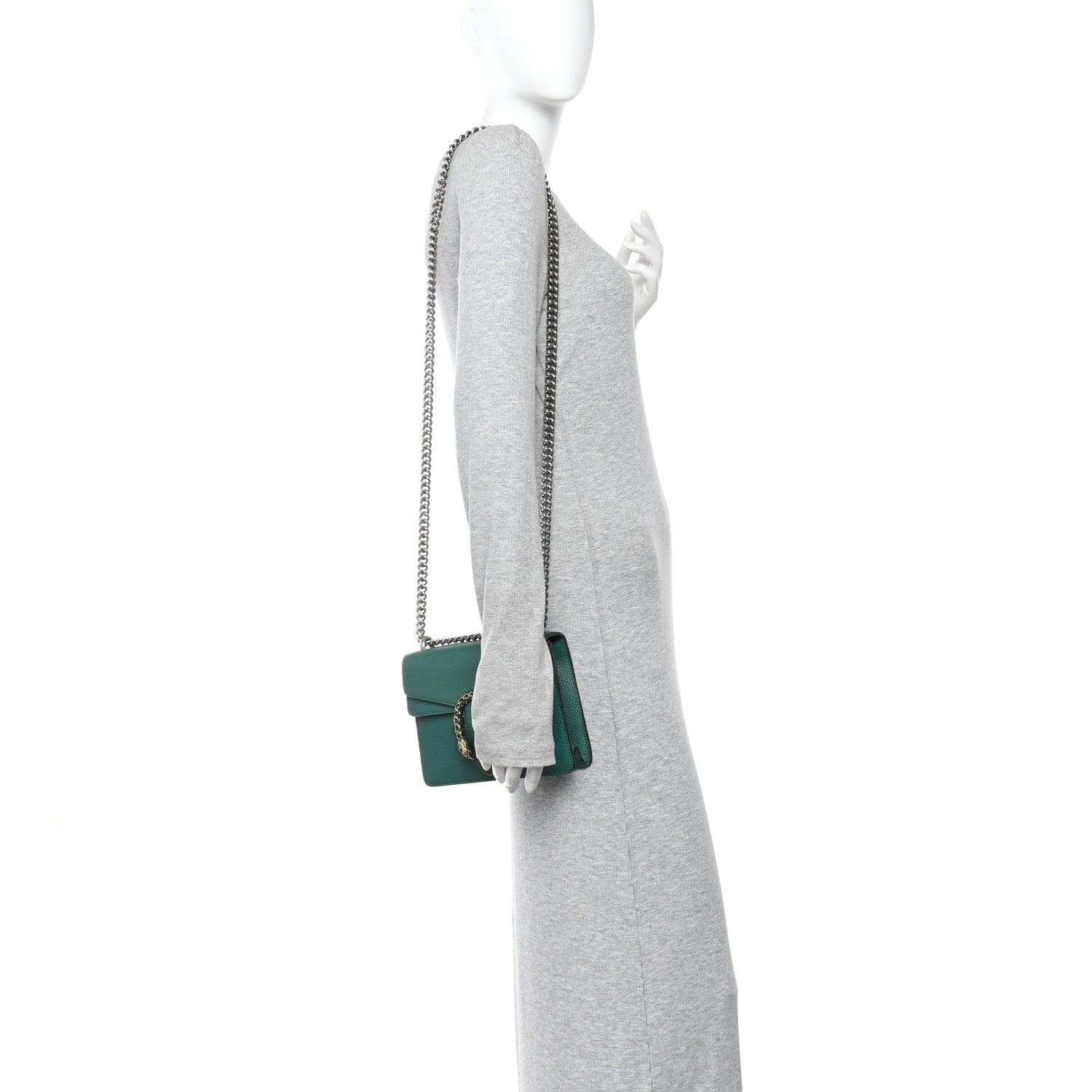 Calfskin Mini Dionysus Shoulder Bag Emerald