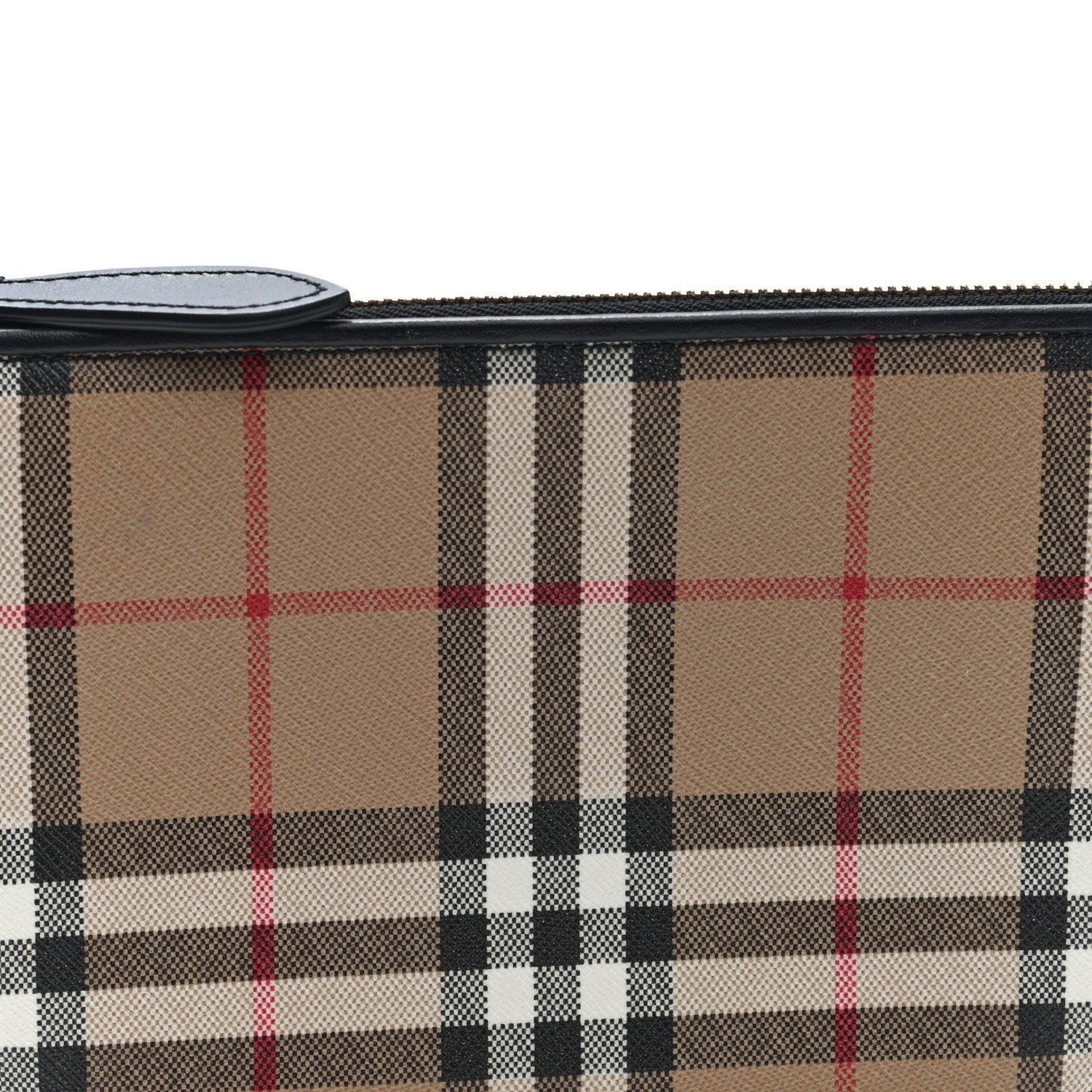 Vintage Check Calfskin Olympia Slim Pouch Archive Beige